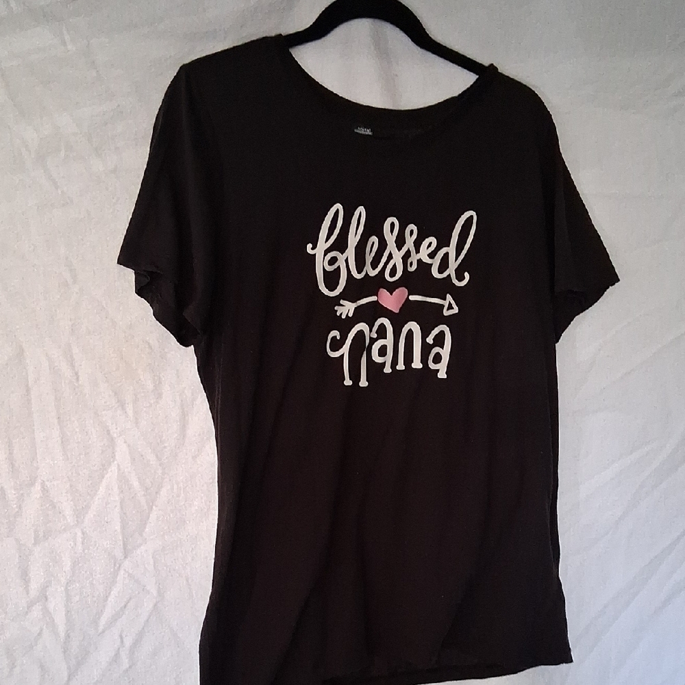 Blessed Nana Black T-Shirt